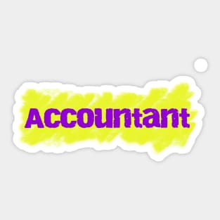 Accountant Sticker